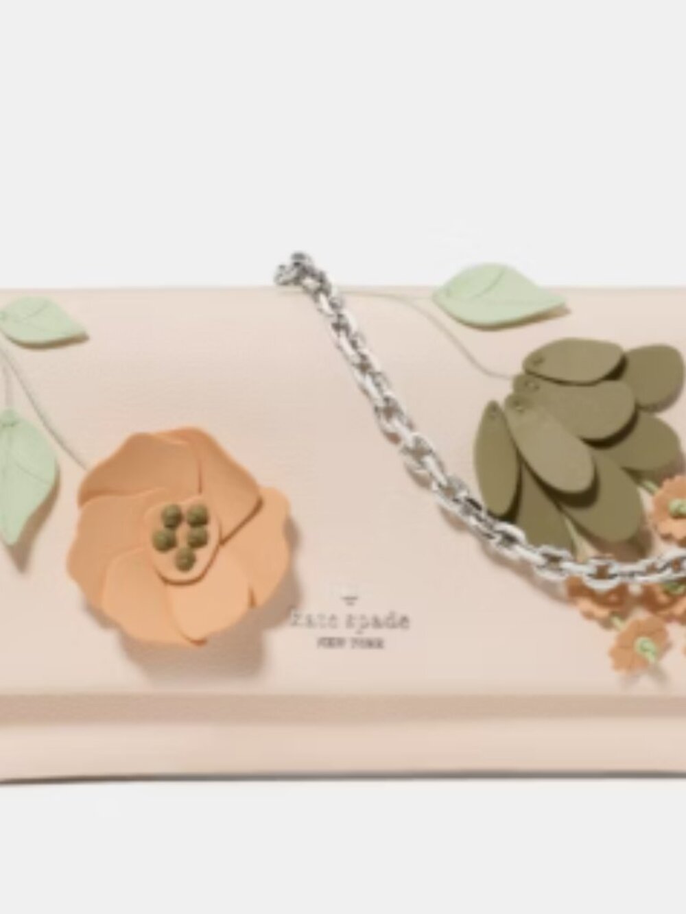 kate spade Cream Floral Applique Crossbody Bag - Picture 4 of 5